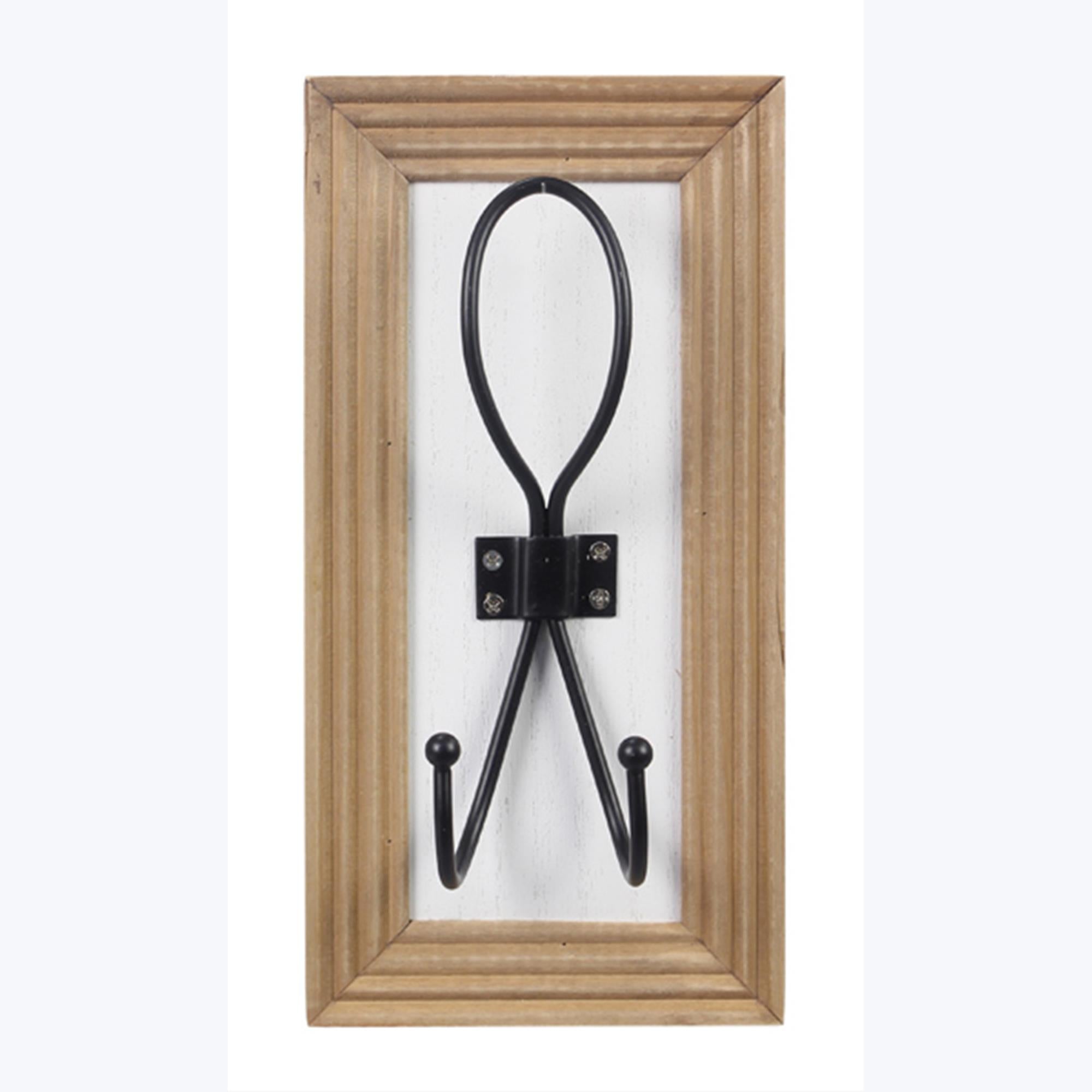Framed double metal hook