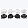 Wooden comical thought bubble plaques