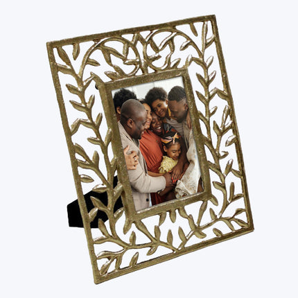 Gold metal leaf design 5x7 frame