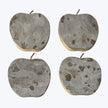 Marble Apple Shaped Coaster Set of 4