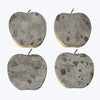 Marble Apple Shaped Coaster Set of 4
