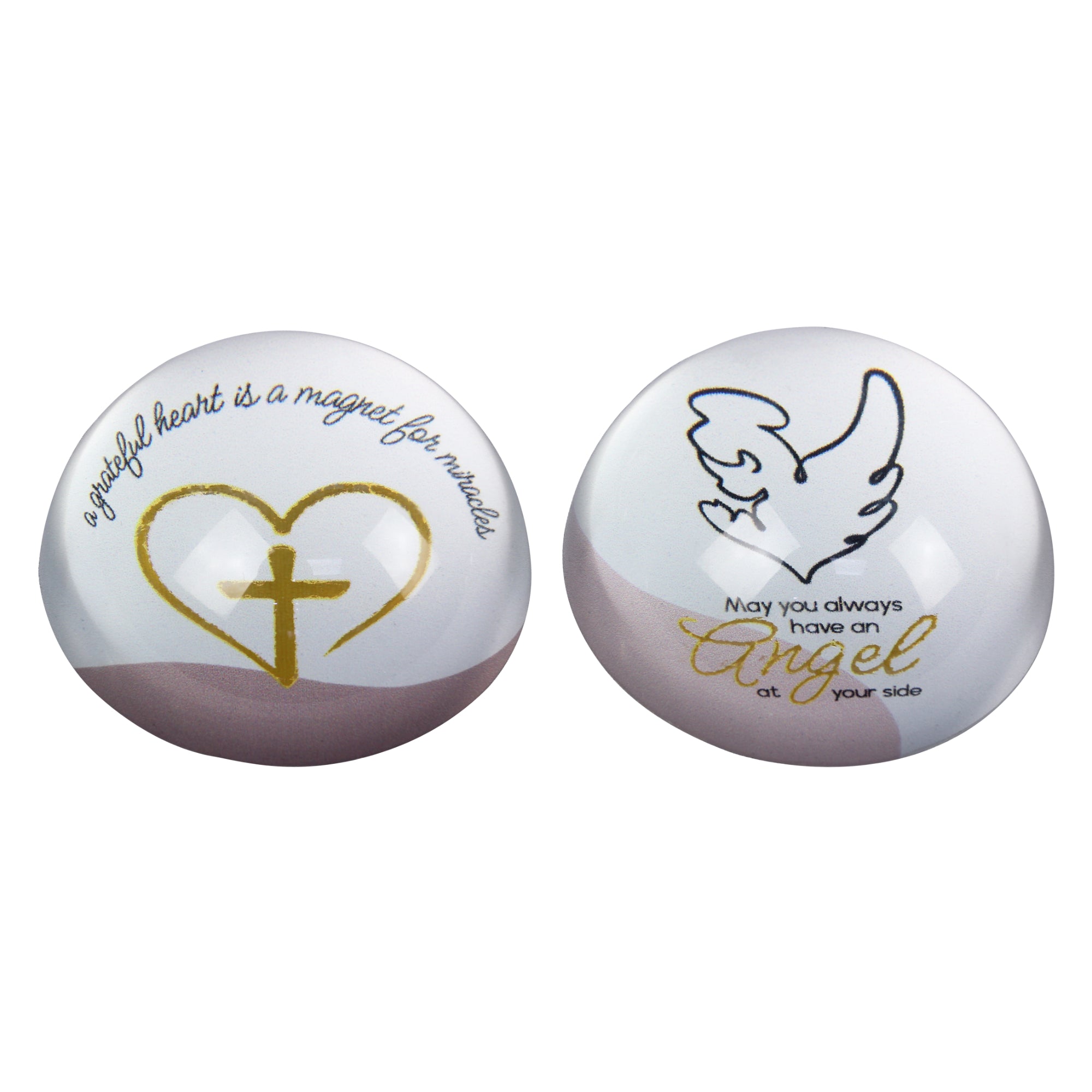 Glass Memorial Magnifying Paper Weight