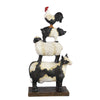 Resin Farmhouse stacked Barnyard Friends