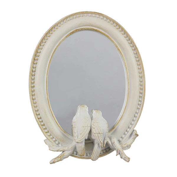 Resin Oval Tabletop Mirror