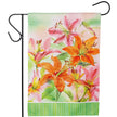 Lilies Suede Garden Flag