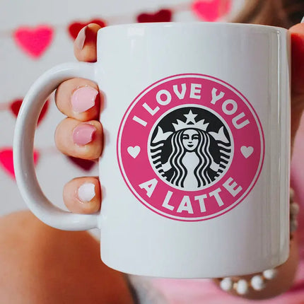 I Love You Latte Coffee Mug