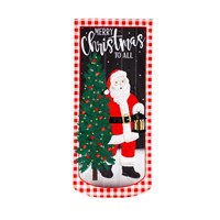 Father Christmas Everlasting Impressions  Textile Decor-Long Garden Flag
