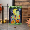 Frankenstein and witch garden flag