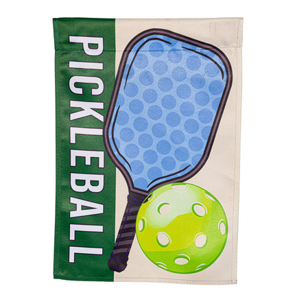 Pickleball Suede Garden Flag