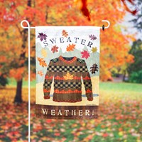 Sweater Weather garden flag