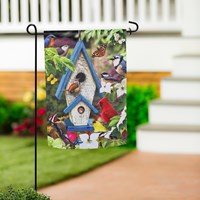 Summer Song Suede Garden Flag