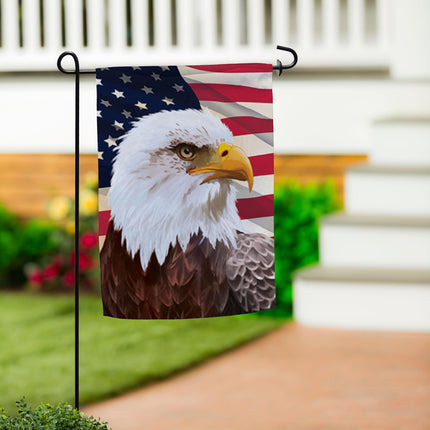 American Eagle Suede Garden Flag