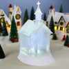 Lighted LED Shimmer Church
