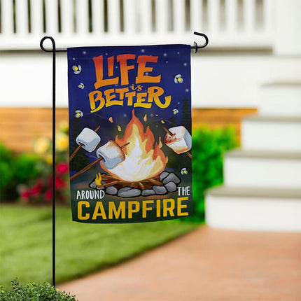 Campfire Garden Flag