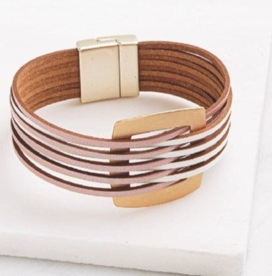 Metallic Weave Magnetic Bracelet