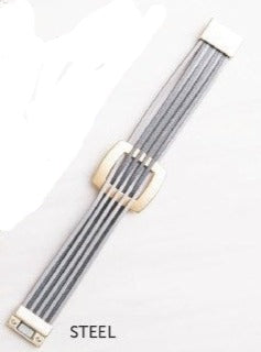 Metallic Weave Magnetic Bracelet