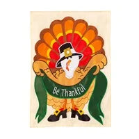 Applique Thanksgiving Garden Flag