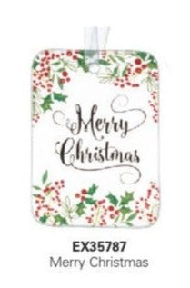 Christmas Blessings Glass Ornaments