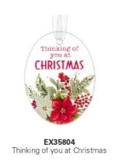 Christmas Blessings Glass Ornaments