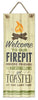 Metal Fire Pit Sign