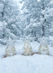LED Glass and Gold Angel Ornament