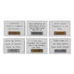 Wooded tabletop with inspirational sayings
