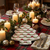 Melamine Christmas tree shaped plate