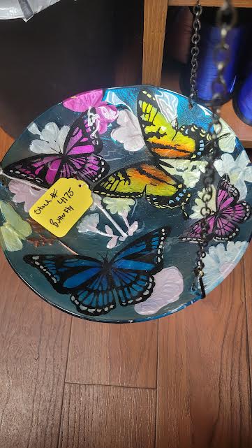 Hanging Butterfly Bird Bath