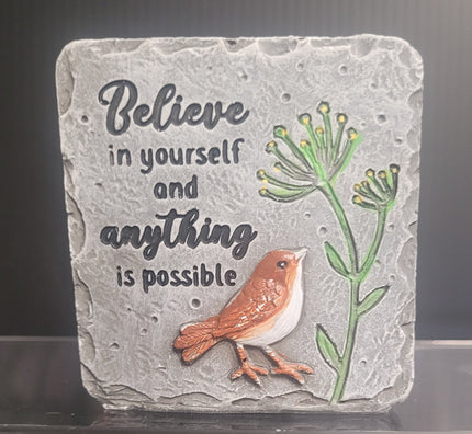 Bas Relief Block Talk- Believe In Yourself...