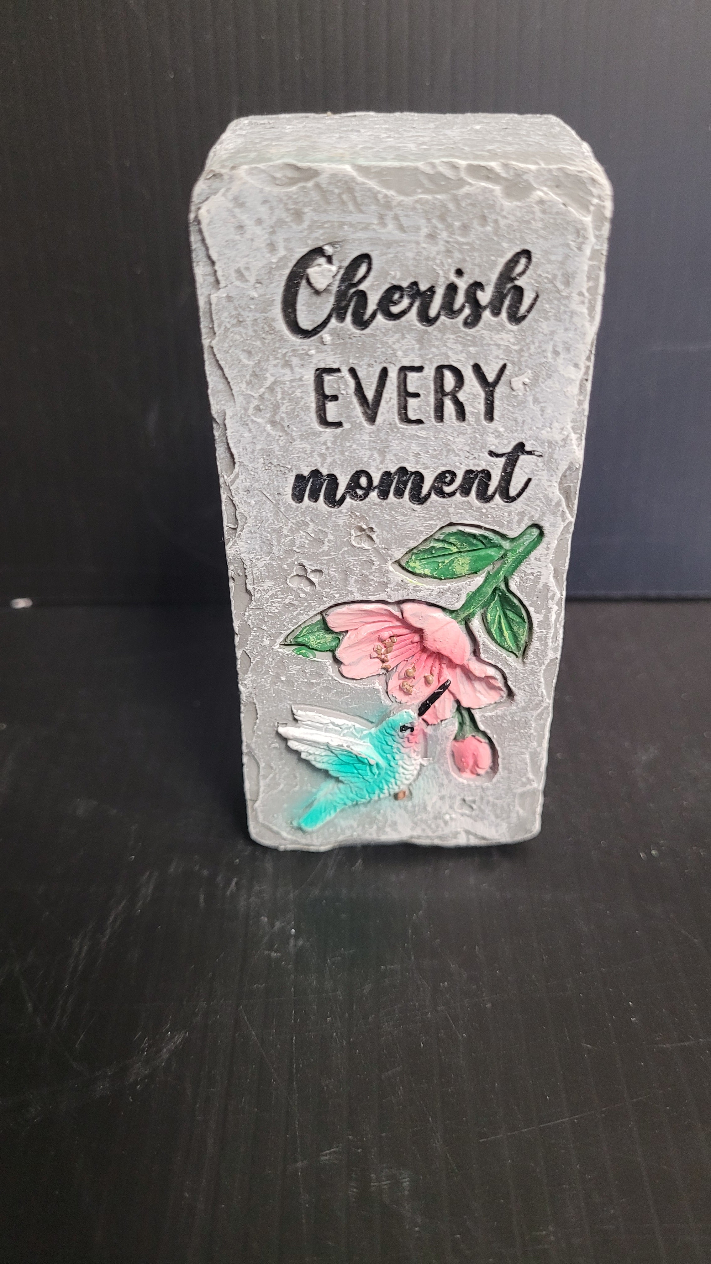 Bas Relief Block Talk (Rectangle) - Cherish Every Moment