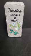 Bas Relief Block Talk (Rectangle) - Nursing Is A Work Of Heart
