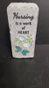 Bas Relief Block Talk (Rectangle) - Nursing Is A Work Of Heart
