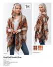 Cozy Plaid Hooded Wrap