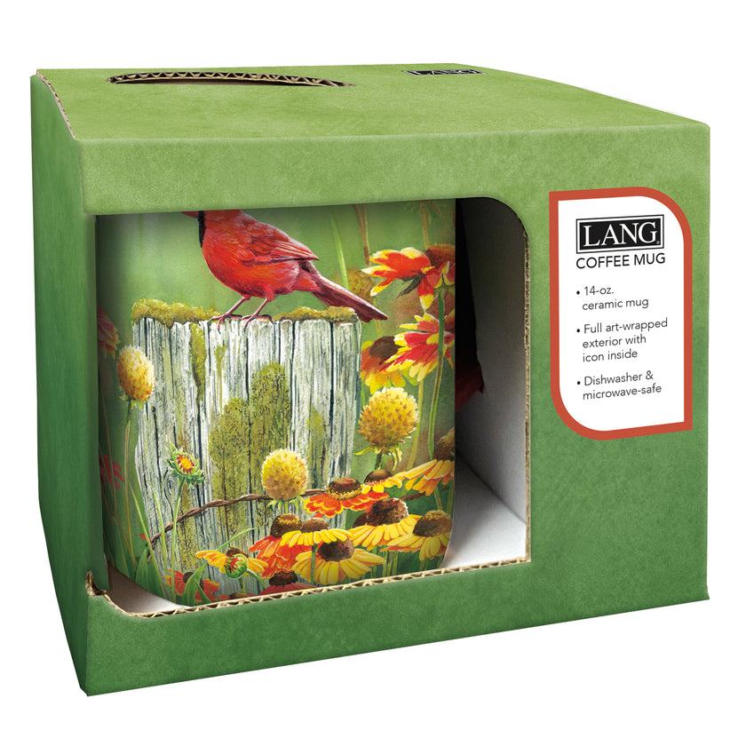 Mid-Summer Meadow Cardinal Coffee Mug