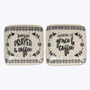 Ceramic trinket dish coffee/faith