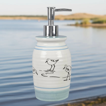 Ceramic Lake Cabin Soap Dispenser