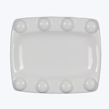Hobnail ceramic soap dish