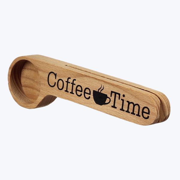 Wooden Coffee Measuring Spoon/Bag Clip