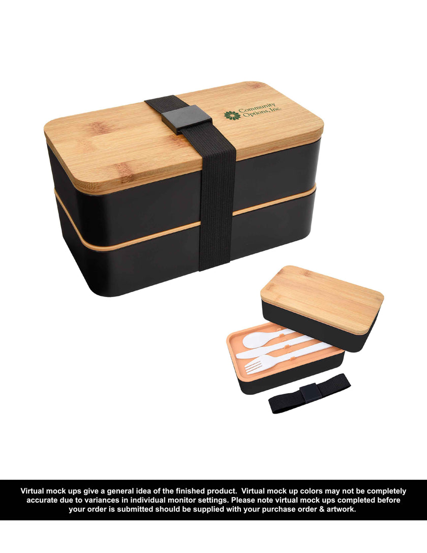 Stacking Bento Box With Community Options Logo