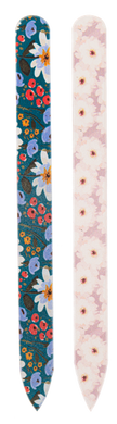 Floral glass nail files