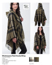 Windowpane Plaid Hooded Wrap