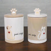 Stoneware Dog and Cat Treat Jar