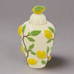 Ceramic Lidded Jar with Sculpted Lemon and Leaf Design