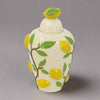 Ceramic Lidded Jar with Sculpted Lemon and Leaf Design