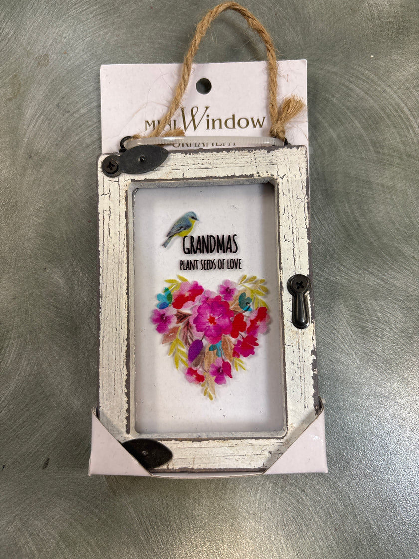 Love Blooms Mini Window Ornament