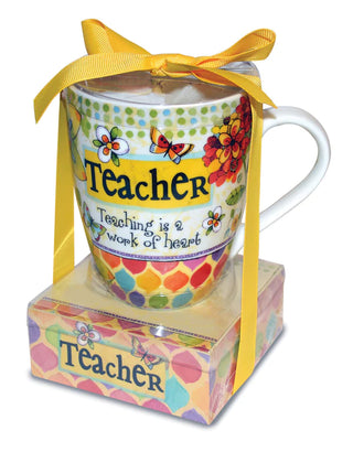 12oz Ceramic Mug and Note Pad Teacher Gift Set