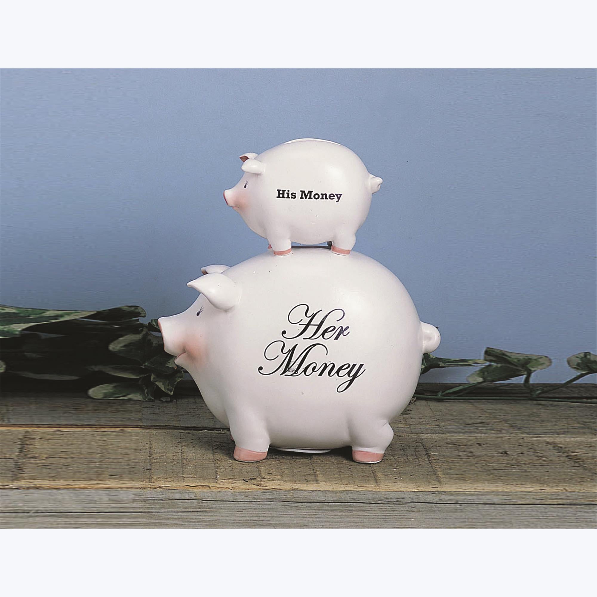 His Money/Her Money Pig Bank