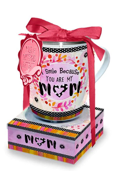 12oz Ceramic Mug and Note Pad Set: MOM