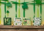 Wooden St Patrick's Day fun message blocks