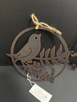 Round Bird hanging yard decorations